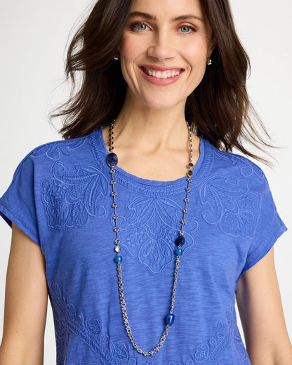 Chico's Classic | Blue Accent Long Single Strand Necklace