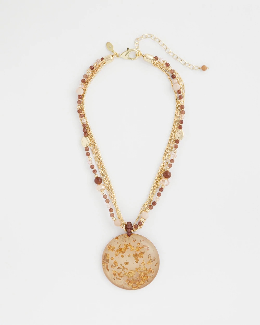Chico's Classic | Gold Foil Pendant Necklace