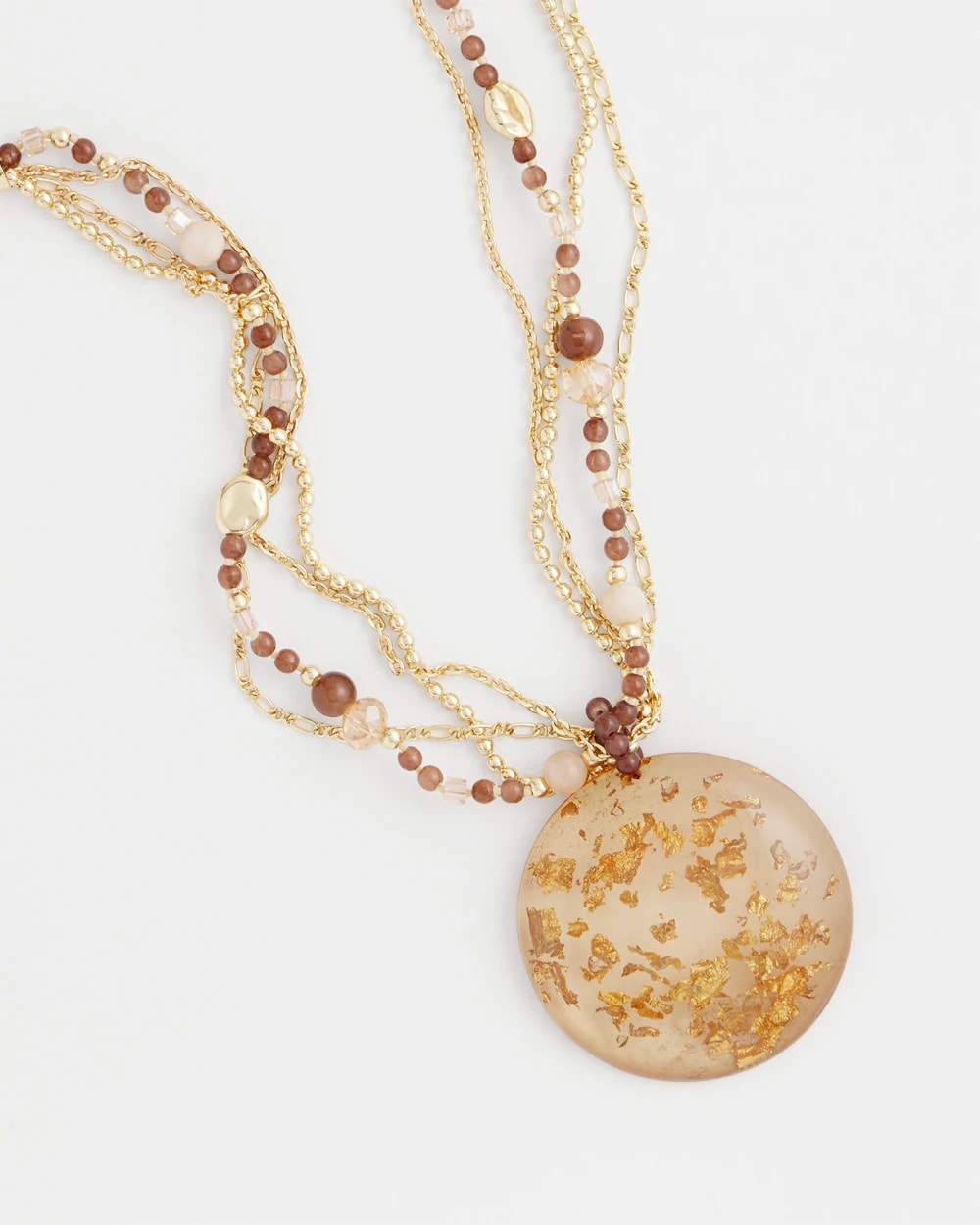 Chico's Classic | Gold Foil Pendant Necklace