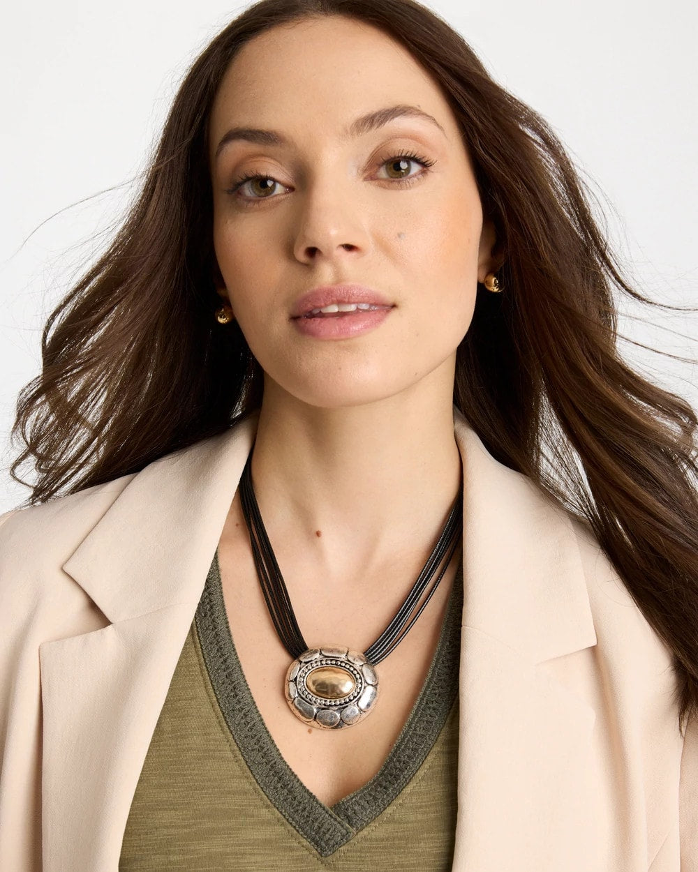 Chico's Great Value | Mixed Metal Pendant Necklace
