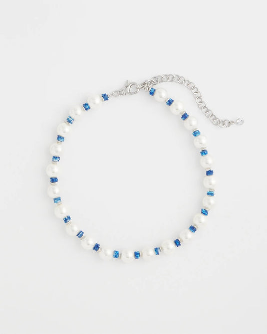 Chico's Special Offer | Short Pearl Blue Necklace