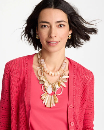 Chico's Value | Chico's Originals Neutral Stone Bib Necklace