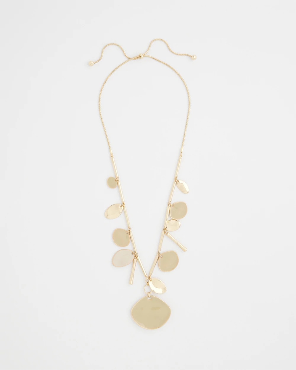 Chico's Premium | Gold Long Single Strand Necklace