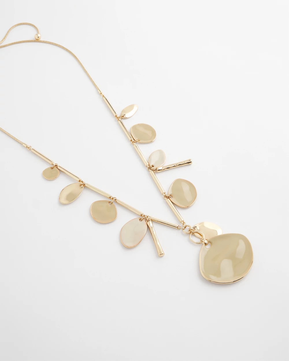 Chico's Premium | Gold Long Single Strand Necklace