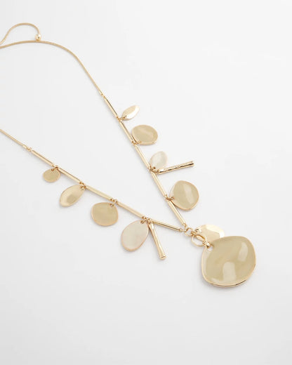 Chico's Premium | Gold Long Single Strand Necklace
