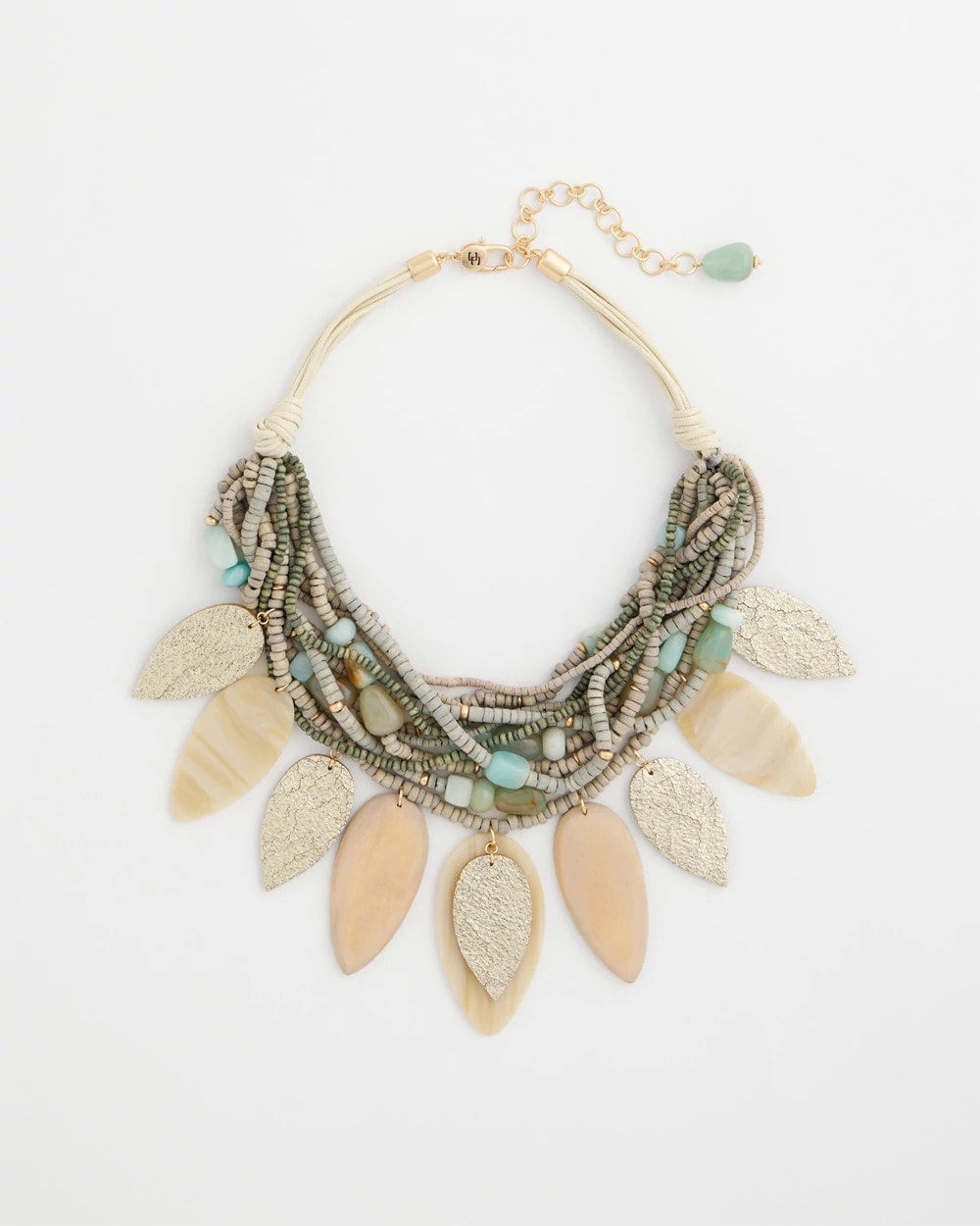 Chico's Deals | Multistrand Wood Petal Necklace