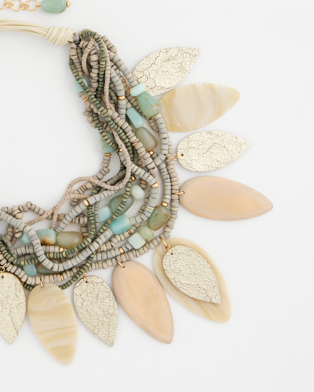 Chico's Deals | Multistrand Wood Petal Necklace