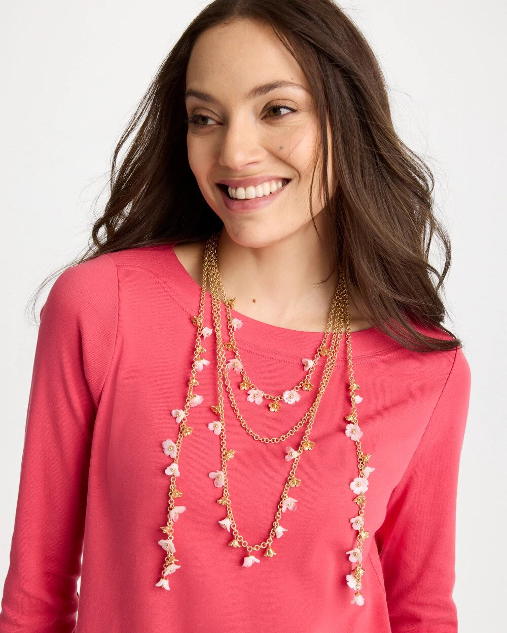 Chico's Trusted | Pink Multi-Layer Necklace