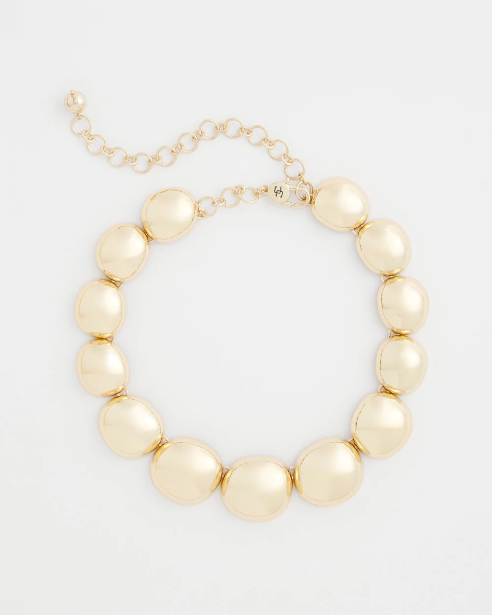 Chico's Discount | Gold Pebble Collar Necklace