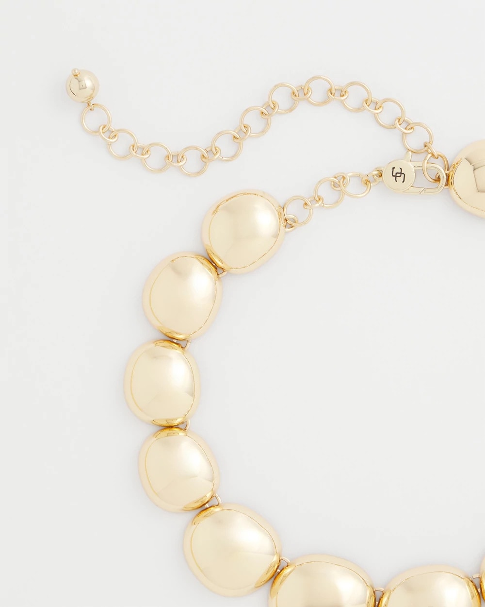 Chico's Discount | Gold Pebble Collar Necklace
