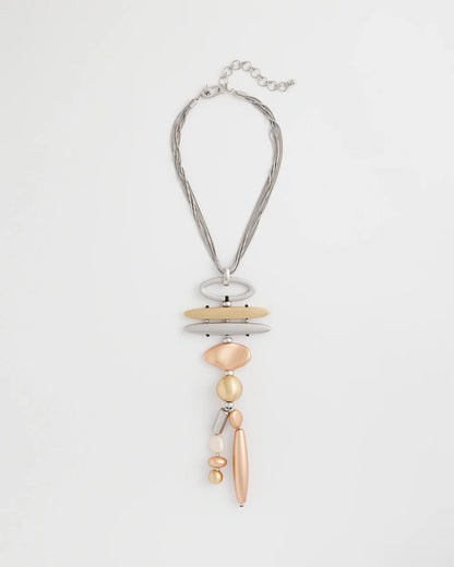 Chico's Trending | Mixed Metal Linear Necklace