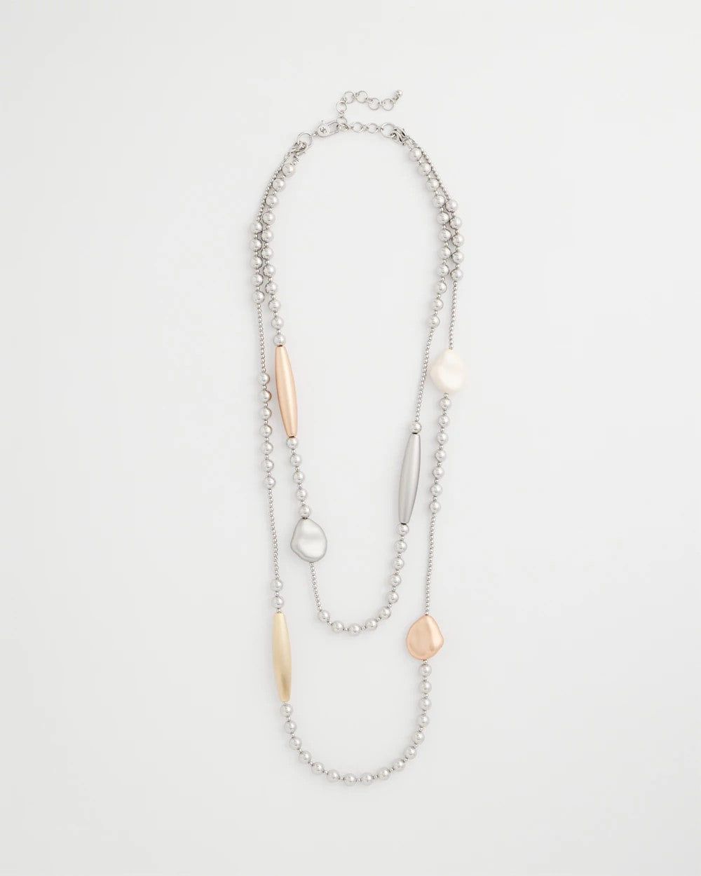 Chico's Everyday | Copper and Silver Double Strand Necklace