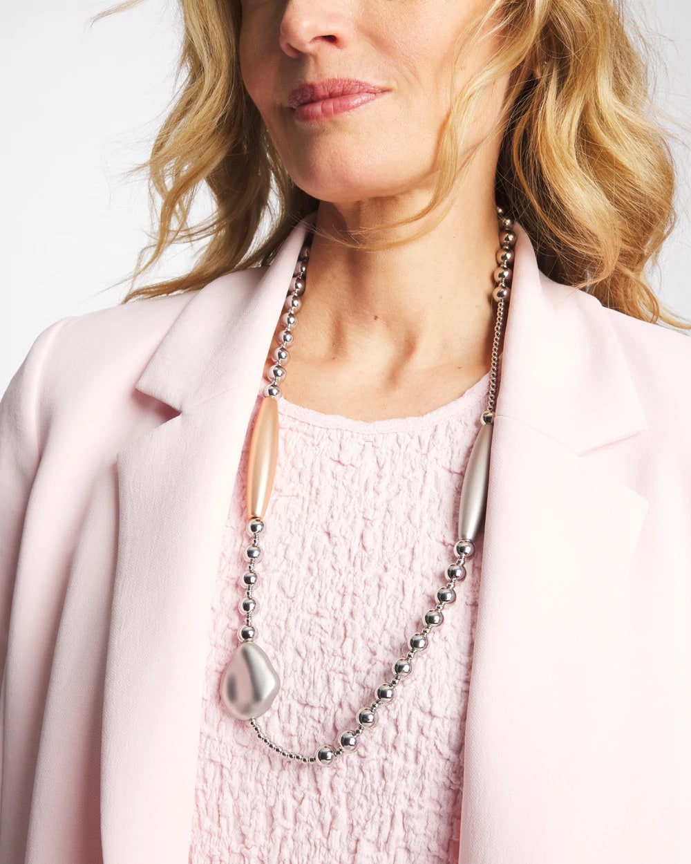 Chico's Everyday | Copper and Silver Double Strand Necklace