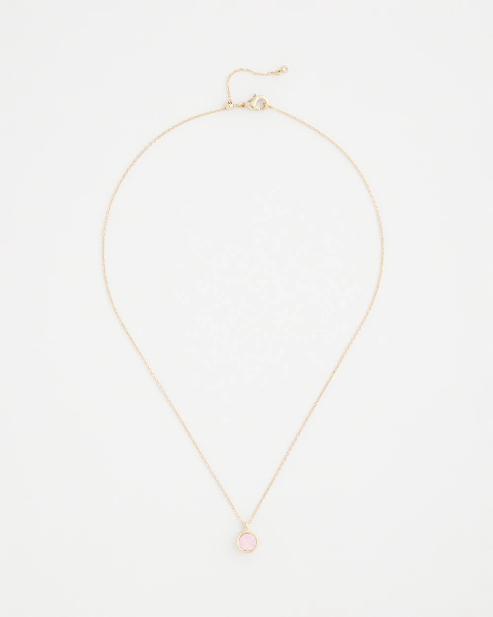 Chico's Essential | Pink Fine Single Strand Necklace