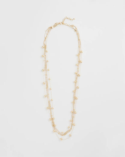 Chico's Best Seller | Multistrand Beaded Goldtone Necklace