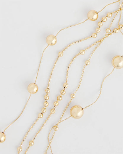 Chico's Best Seller | Multistrand Beaded Goldtone Necklace