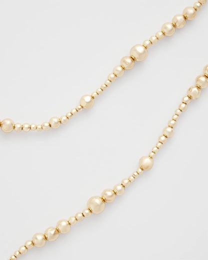 Chico's Premium | Goldtone Long Beaded Necklace