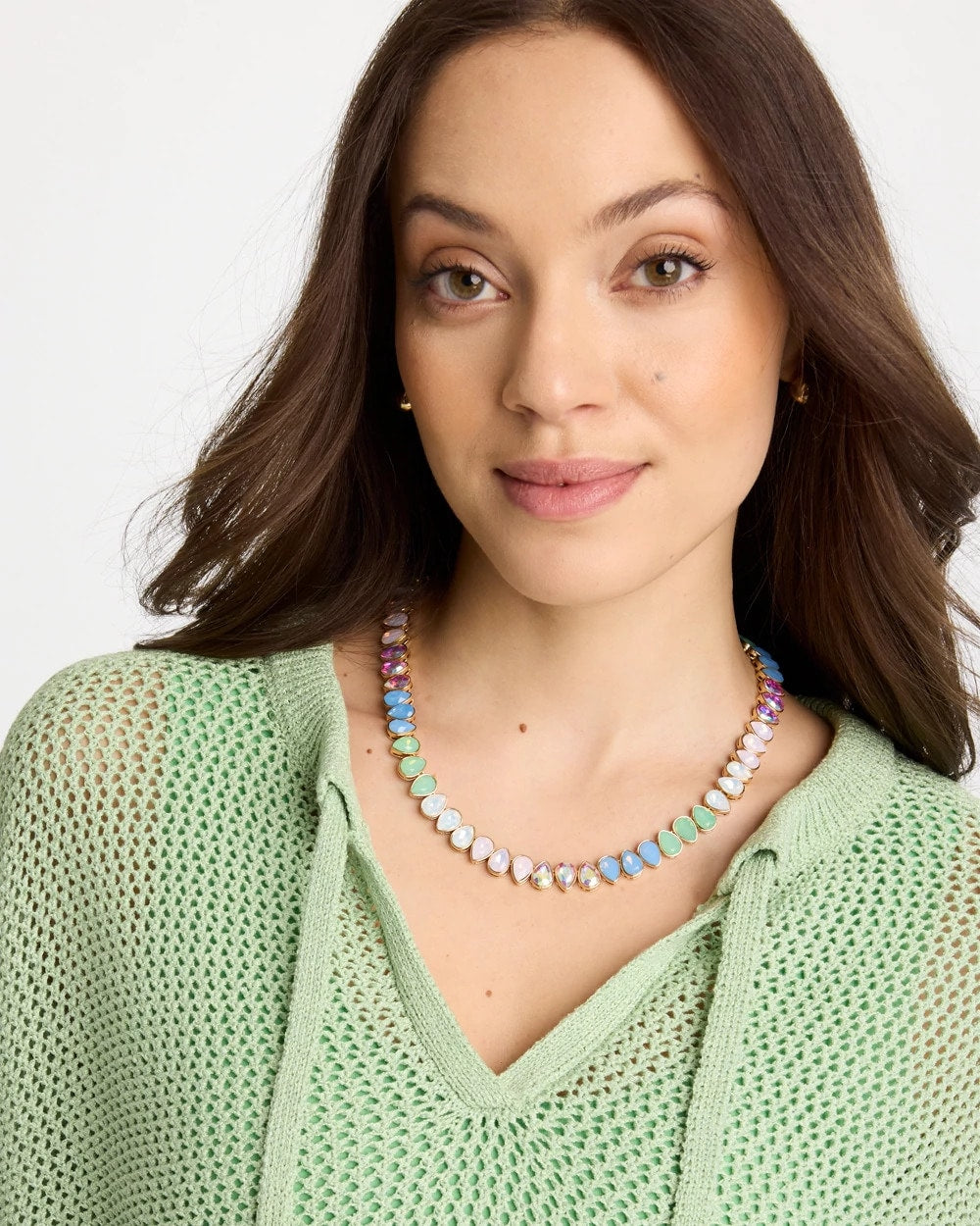 Chico's Smart Buy | Teardrop Tennis Necklace