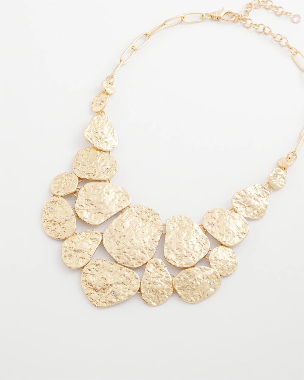 Chico's Popular | Molten Goldtone Bib Necklace