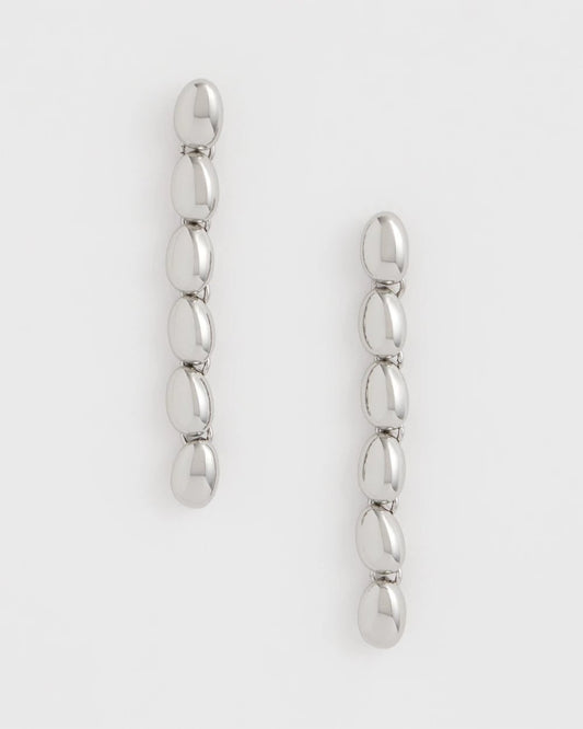 Chico's Quality | Silver Linear Bead Earrings