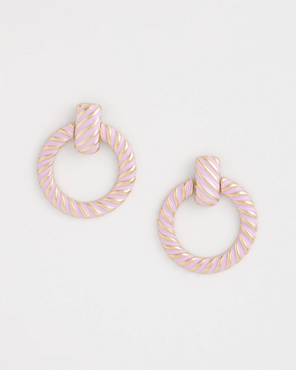 Chico's Best Price | Pink Twist Drop Hoop Earrings