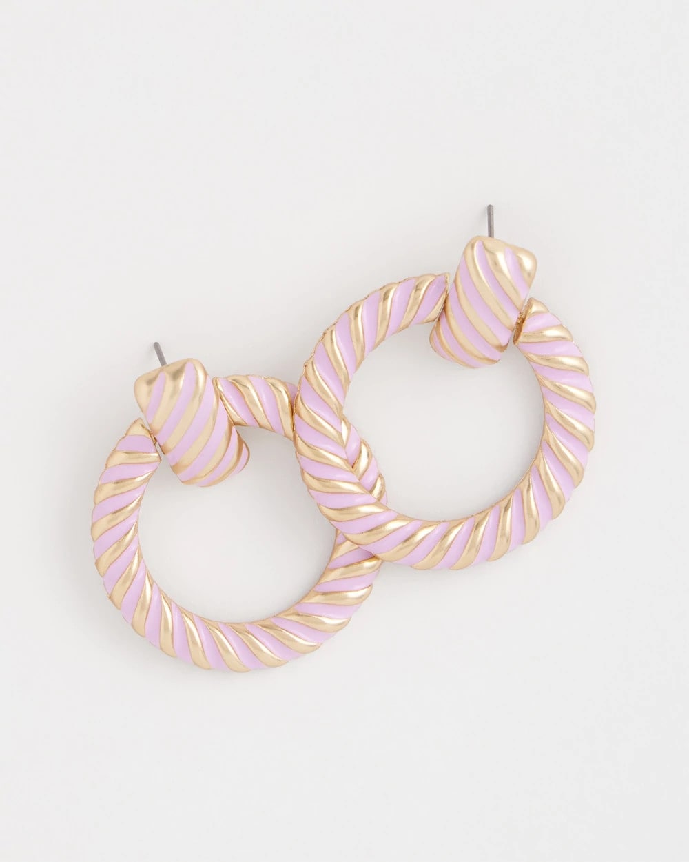 Chico's Best Price | Pink Twist Drop Hoop Earrings