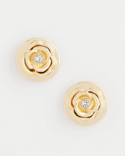 Chico's Best Seller | Lucky Coin Flower Stud Earrings