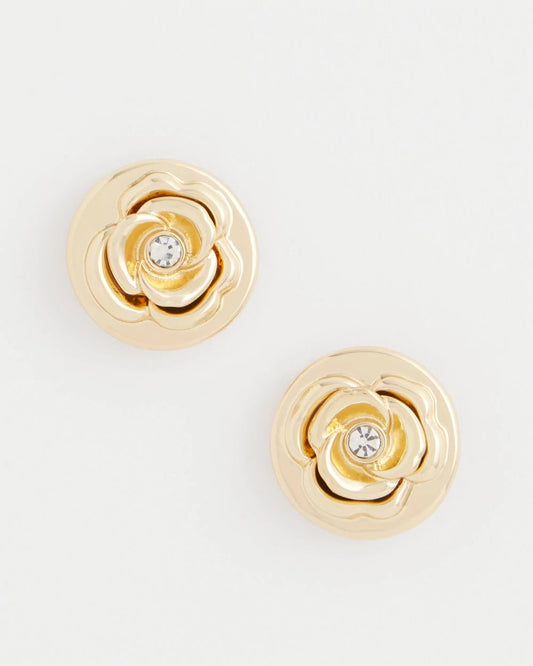Chico's Best Seller | Lucky Coin Flower Stud Earrings