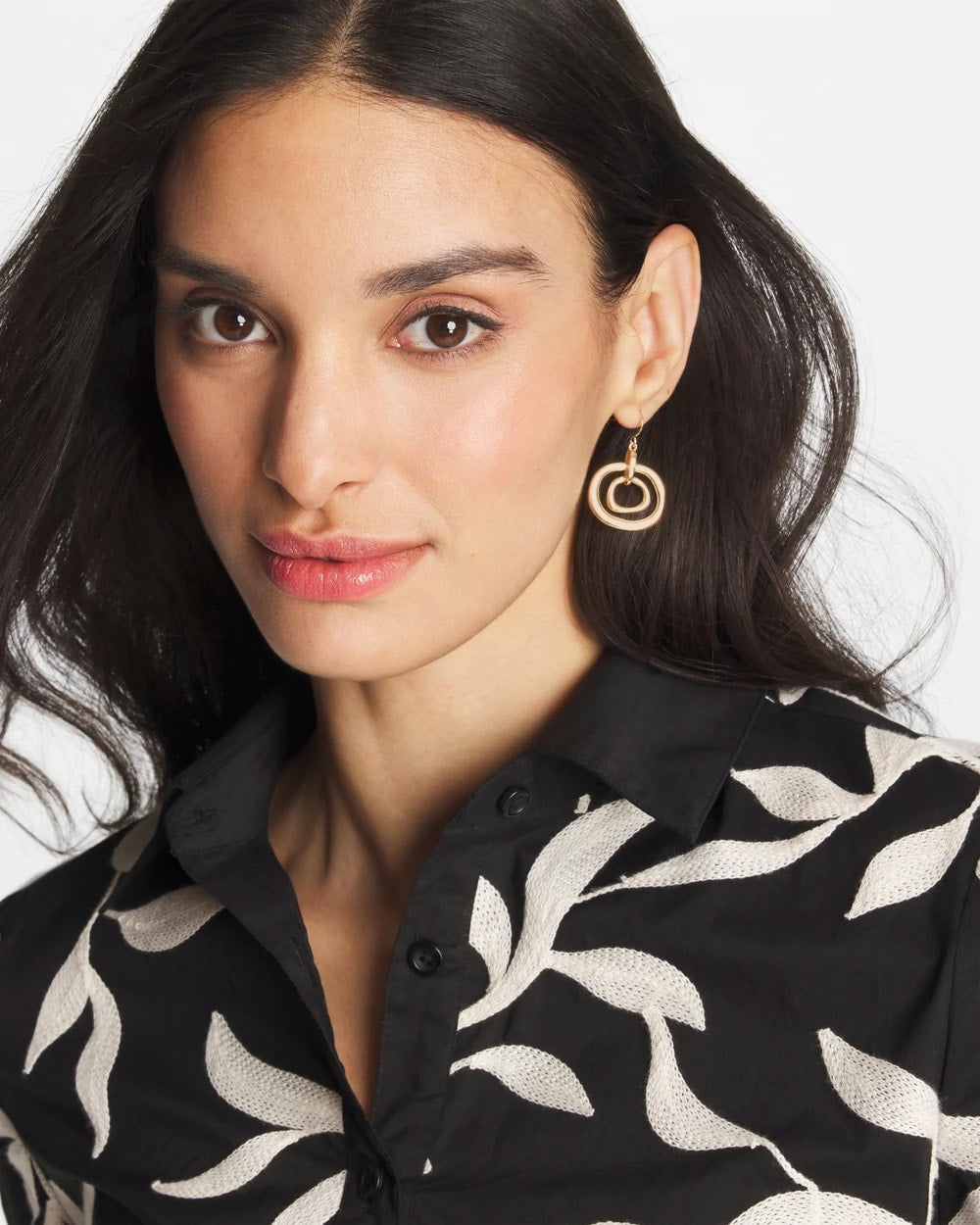 Chico's Smart Buy | Gold Tone Drop Pendant Earrings