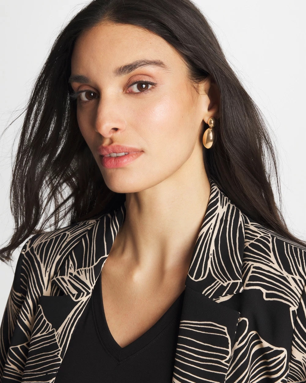 Chico's Popular | Gold Oval Drop Earrings