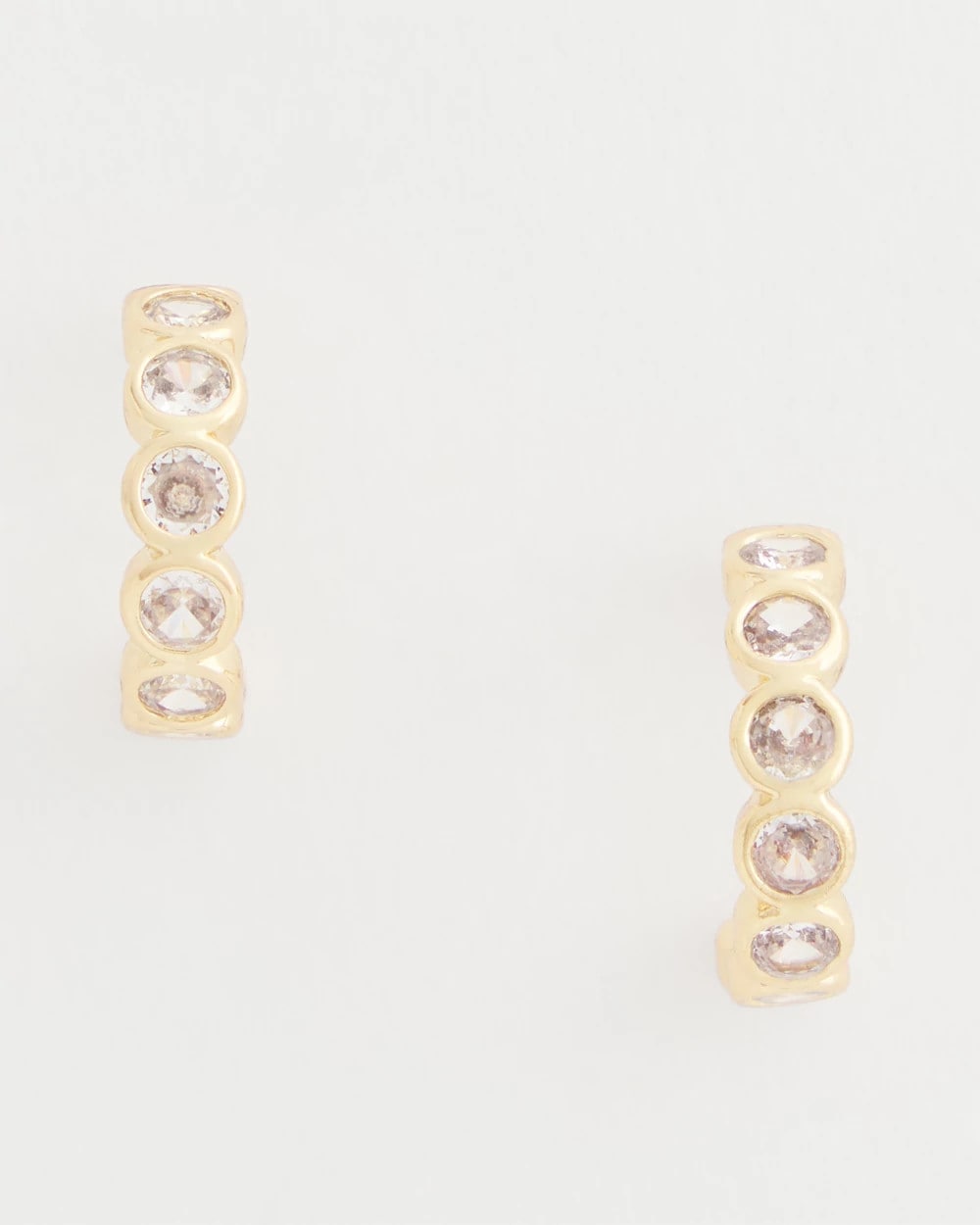 Chico's Popular | Goldtone Crystal Mini Hoop Earrings
