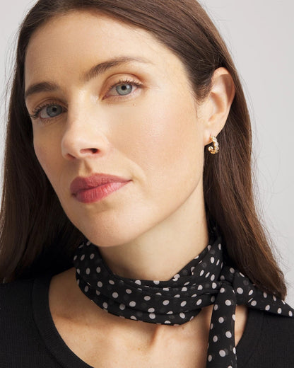 Chico's Popular | Goldtone Crystal Mini Hoop Earrings