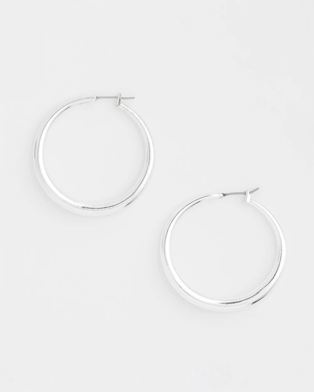 Chico's Essential | Cassie Silver-Tone Hoop Earrings
