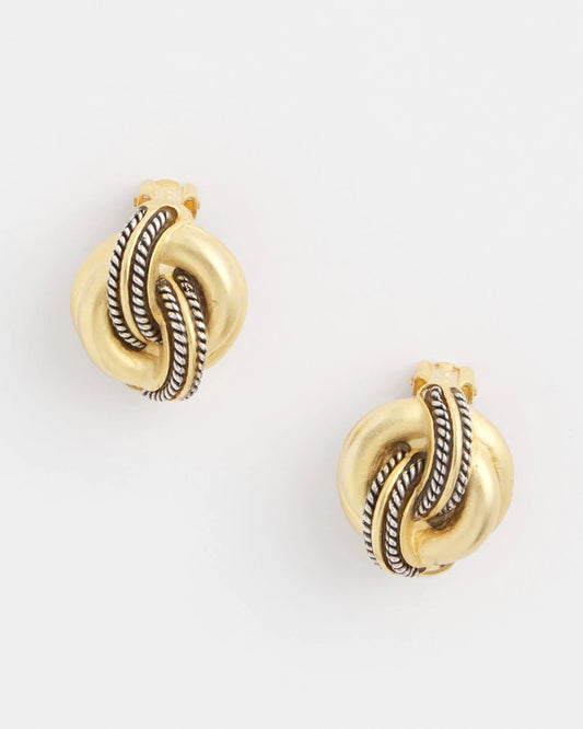 Chico's Best Price | No Droop™ Gold Knot Clip-On Earrings