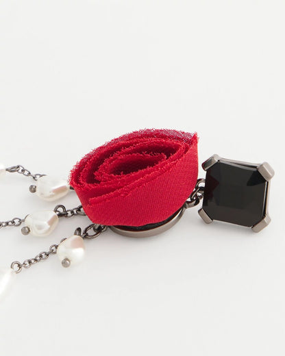 Chico's Classic | Red Rose Drop Earrings
