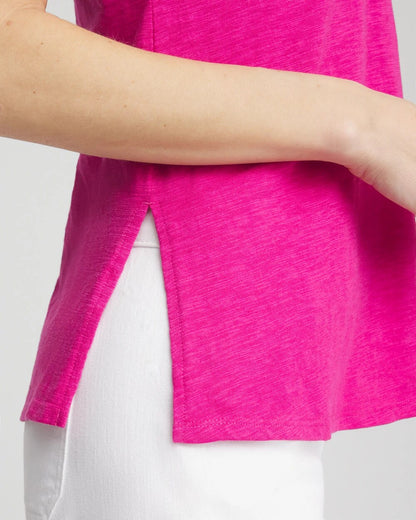 Chico's Exclusive | Slub Sleeveless Collared Tunic